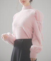 オープンショルダーシャギーニットプルオーバーsdp8022 ピンク