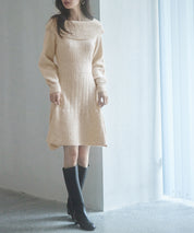 2wayネック膝上丈ニットワンピースsdp8025-103-14