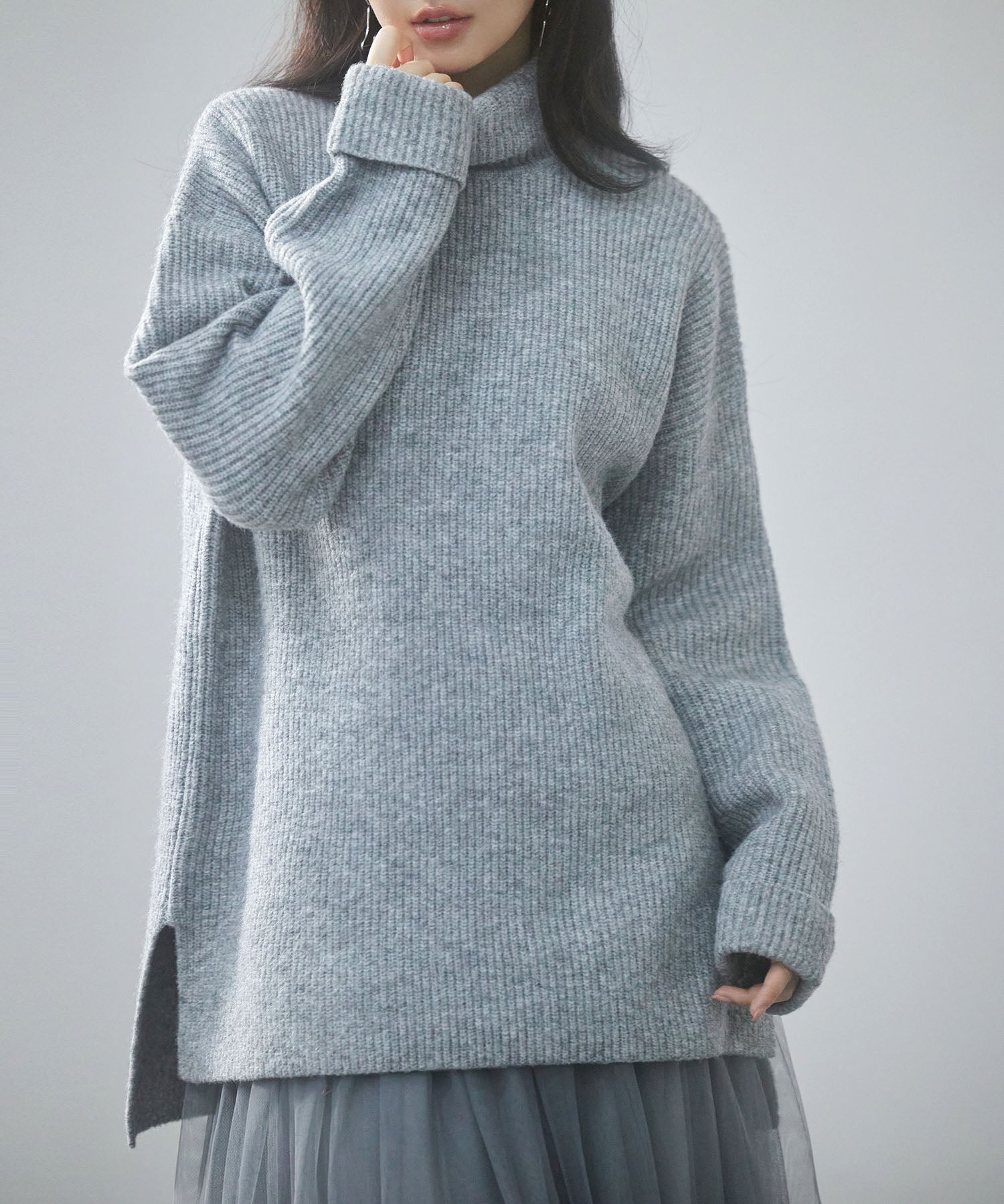 体型カバーハイネックニットプルオーバーsdp8026-103-18