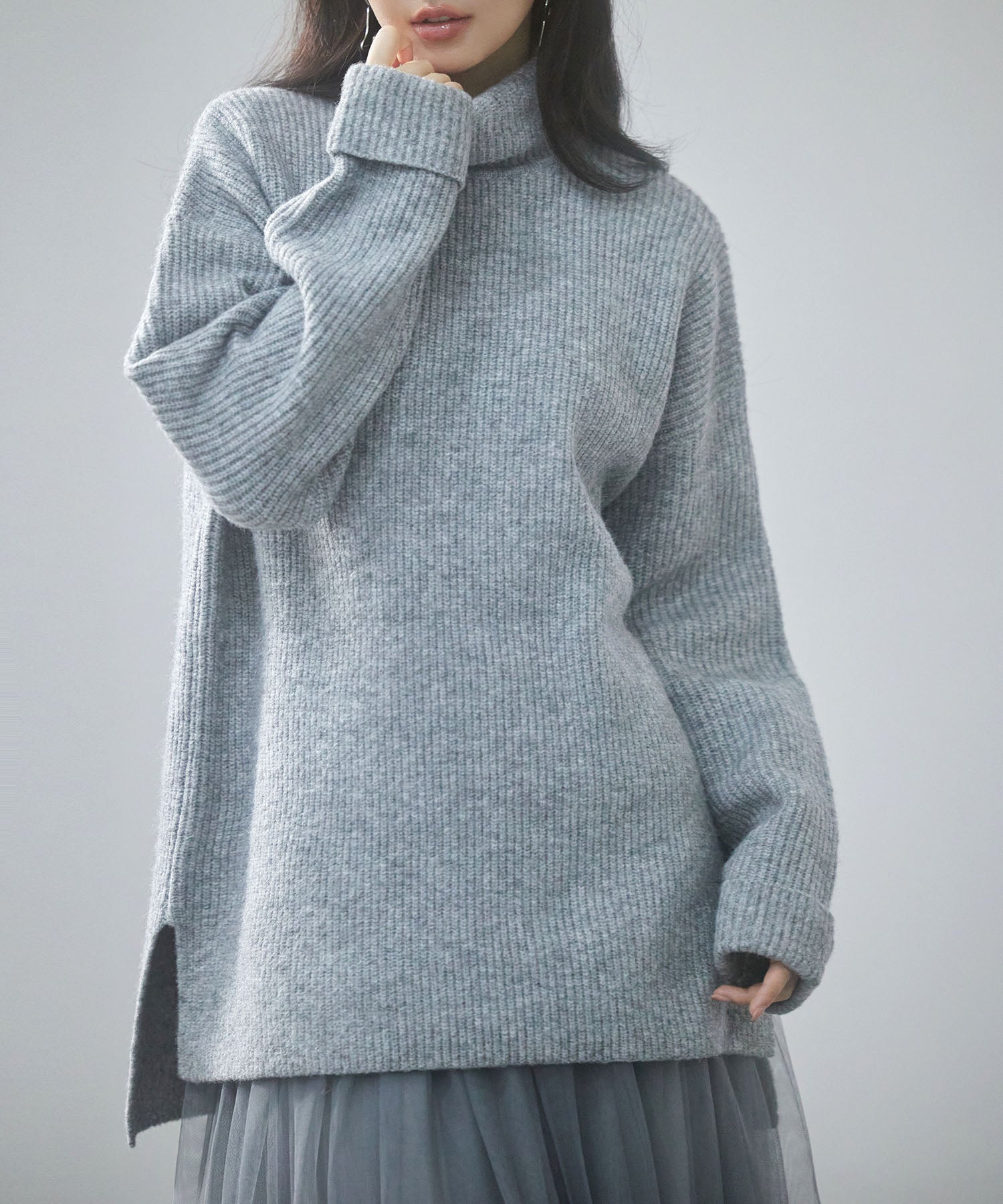 体型カバーハイネックニットプルオーバーsdp8026-103-18