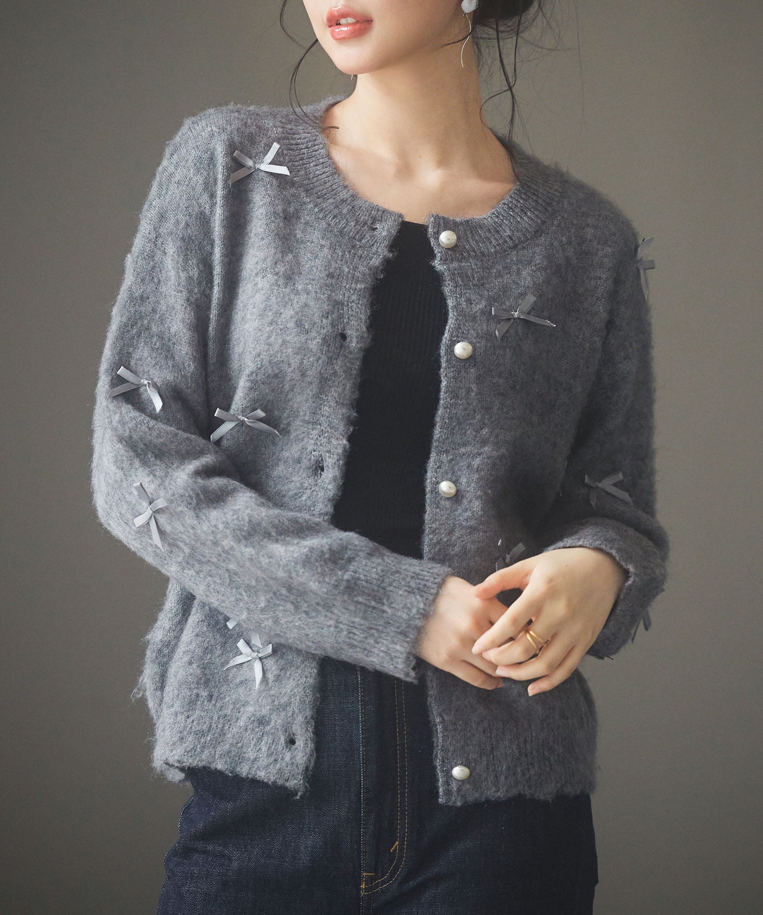 トレンドリボンドロップショルダーニットsdp8028-103-18