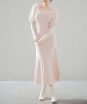 フェザーとニットスカートがドッキング2wayワンピースsdp8030-103-174