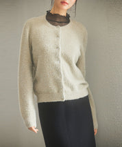 2way毛足長めラメニットカーディガンsdp8031 ベージュ