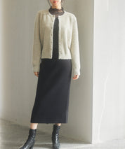 2way毛足長めラメニットカーディガンsdp8031 ベージュ