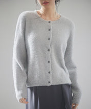 2way毛足長めラメニットカーディガンsdp8031 グレー