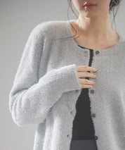 2way毛足長めラメニットカーディガンsdp8031 グレー