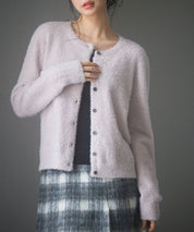 2way毛足長めラメニットカーディガンsdp8031 ピンク