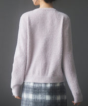 2way毛足長めラメニットカーディガンsdp8031 ピンク