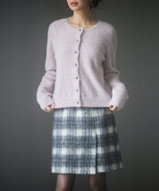 2way毛足長めラメニットカーディガンsdp8031 ピンク