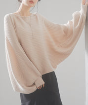 ボートネックドルマンスリーブニットsdp8032 ベージュ