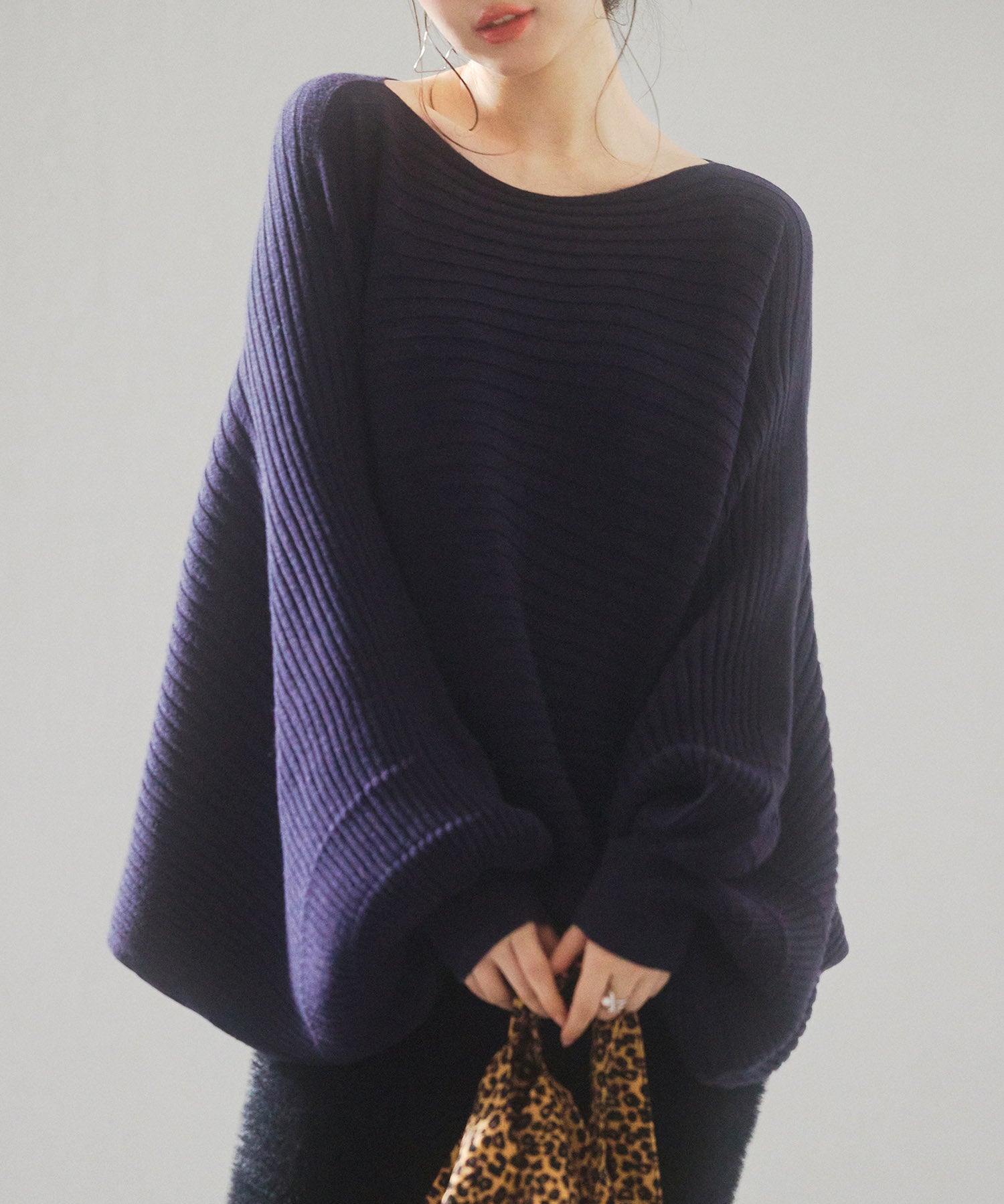 ボートネックドルマンスリーブニットsdp8032-103-16