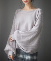 ボートネックドルマンスリーブニットsdp8032-103-18