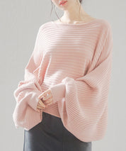 ボートネックドルマンスリーブニットsdp8032 ピンク
