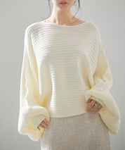 ボートネックドルマンスリーブニットsdp8032-103-38