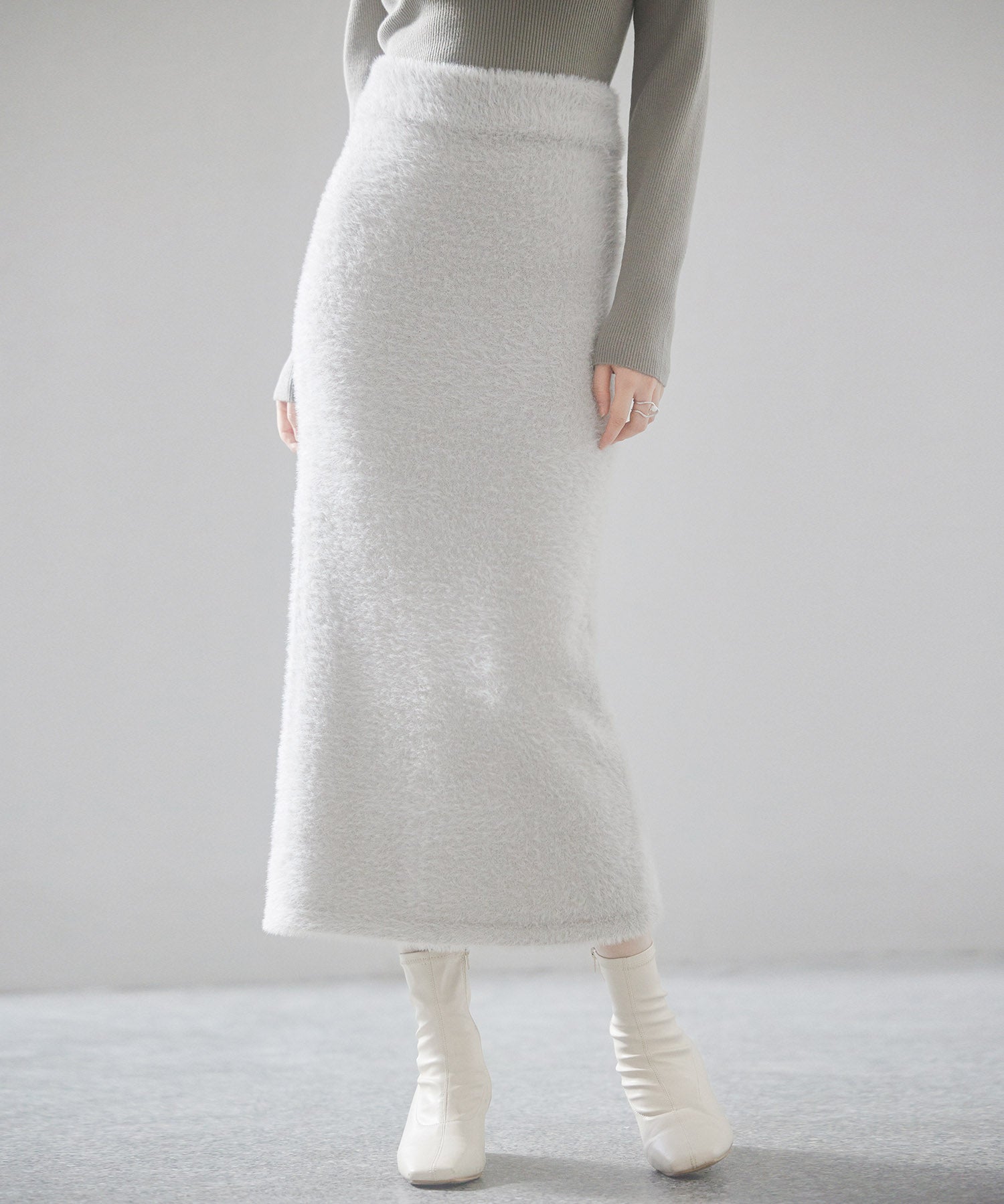 ふわふわシャギー素材タイトニットスカートsdp8033-103-18