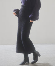 ふわふわシャギー素材タイトニットスカートsdp8033 ブラック