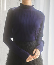 太めリブ編みプチハイネックニットプルオーバーsdp8037-103-16