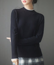 太めリブ編みプチハイネックニットプルオーバーsdp8037-103-8