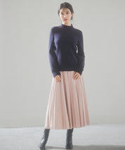 裏起毛ハイネックニットプルオーバーsdp8040 ネイビー