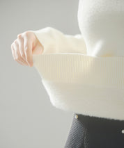 裏起毛ハイネックニットプルオーバーsdp8040 アイボリー