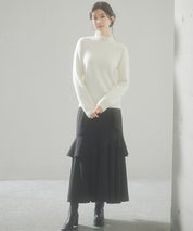 裏起毛ハイネックニットプルオーバーsdp8040 アイボリー