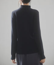 裏起毛ハイネックニットプルオーバーsdp8040 ブラック