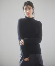 裏起毛ハイネックニットプルオーバーsdp8040 ブラック