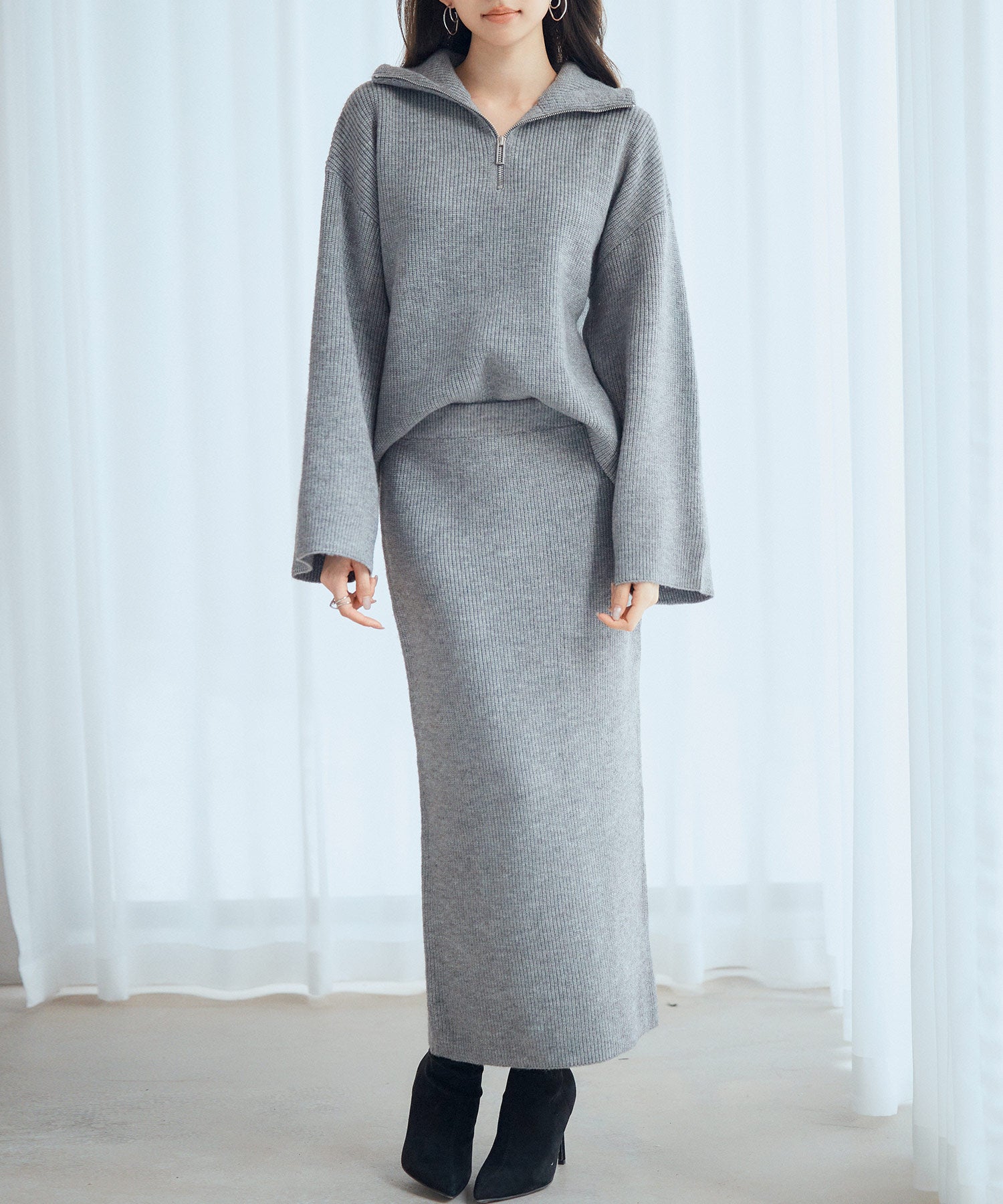 着回し拔群ニットセットアップsdp8043-103-18