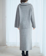 着回し拔群ニットセットアップsdp8043 グレー