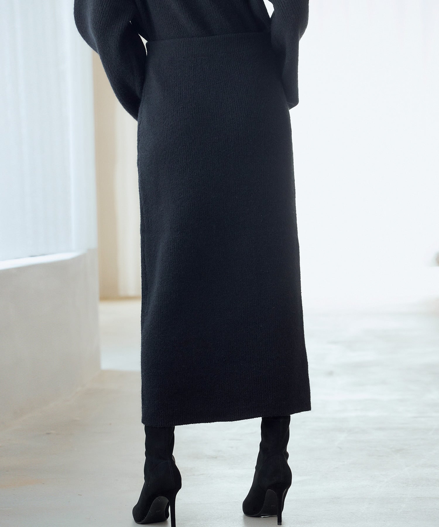 着回し拔群ニットセットアップsdp8043 ブラック