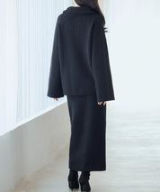 着回し拔群ニットセットアップsdp8043 ブラック