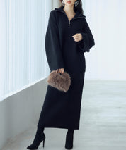 着回し拔群ニットセットアップsdp8043 ブラック