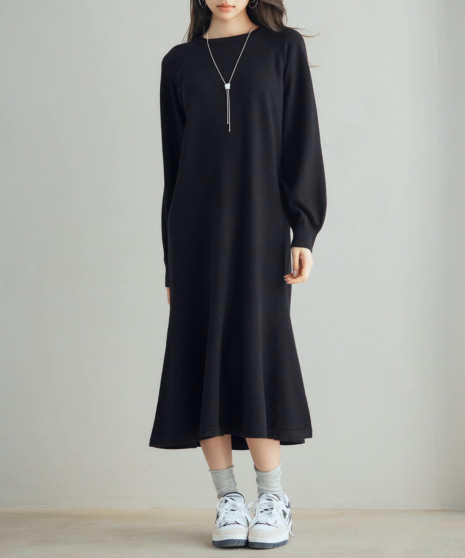 ラグランスリーブニットワンピースsdp8044-103-8