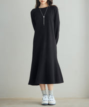 ラグランスリーブニットワンピースsdp8044 ブラック