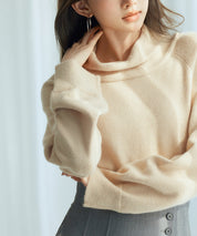 タートルネックニットプルオーバーsdp8045 ベージュ
