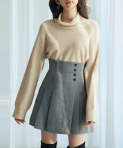 タートルネックニットプルオーバーsdp8045 ベージュ