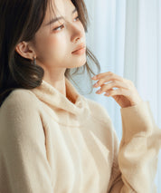 タートルネックニットプルオーバーsdp8045 ベージュ