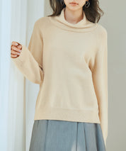 タートルネックニットプルオーバーsdp8045 ベージュ