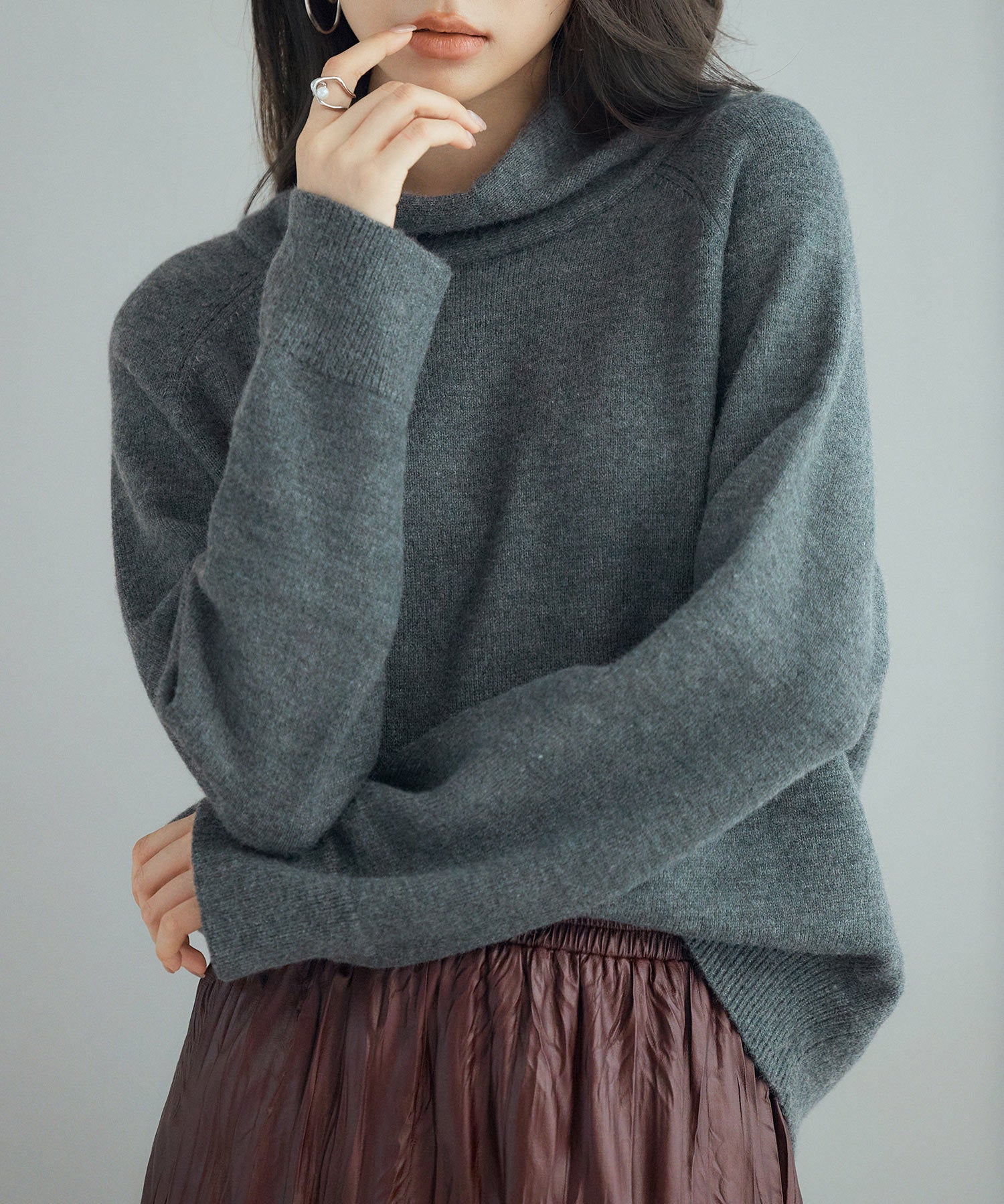 タートルネックニットプルオーバーsdp8045-103-365