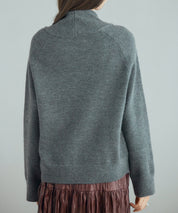 タートルネックニットプルオーバーsdp8045 チャコール