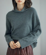 タートルネックニットプルオーバーsdp8045 チャコール