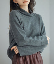 タートルネックニットプルオーバーsdp8045 チャコール