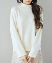 タートルネックニットプルオーバーsdp8045 アイボリー