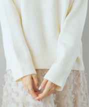 タートルネックニットプルオーバーsdp8045 アイボリー