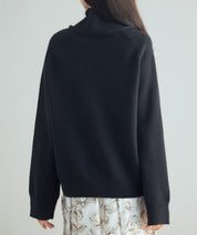 タートルネックニットプルオーバーsdp8045 ブラック