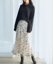 タートルネックニットプルオーバーsdp8045 ブラック