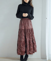 ポワン袖2wayネックニットプルオーバーsdp8046 ブラック