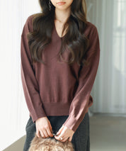 キーネックドロップショルダーニットsdp8047-103-10