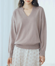 キーネックドロップショルダーニットsdp8047-103-99