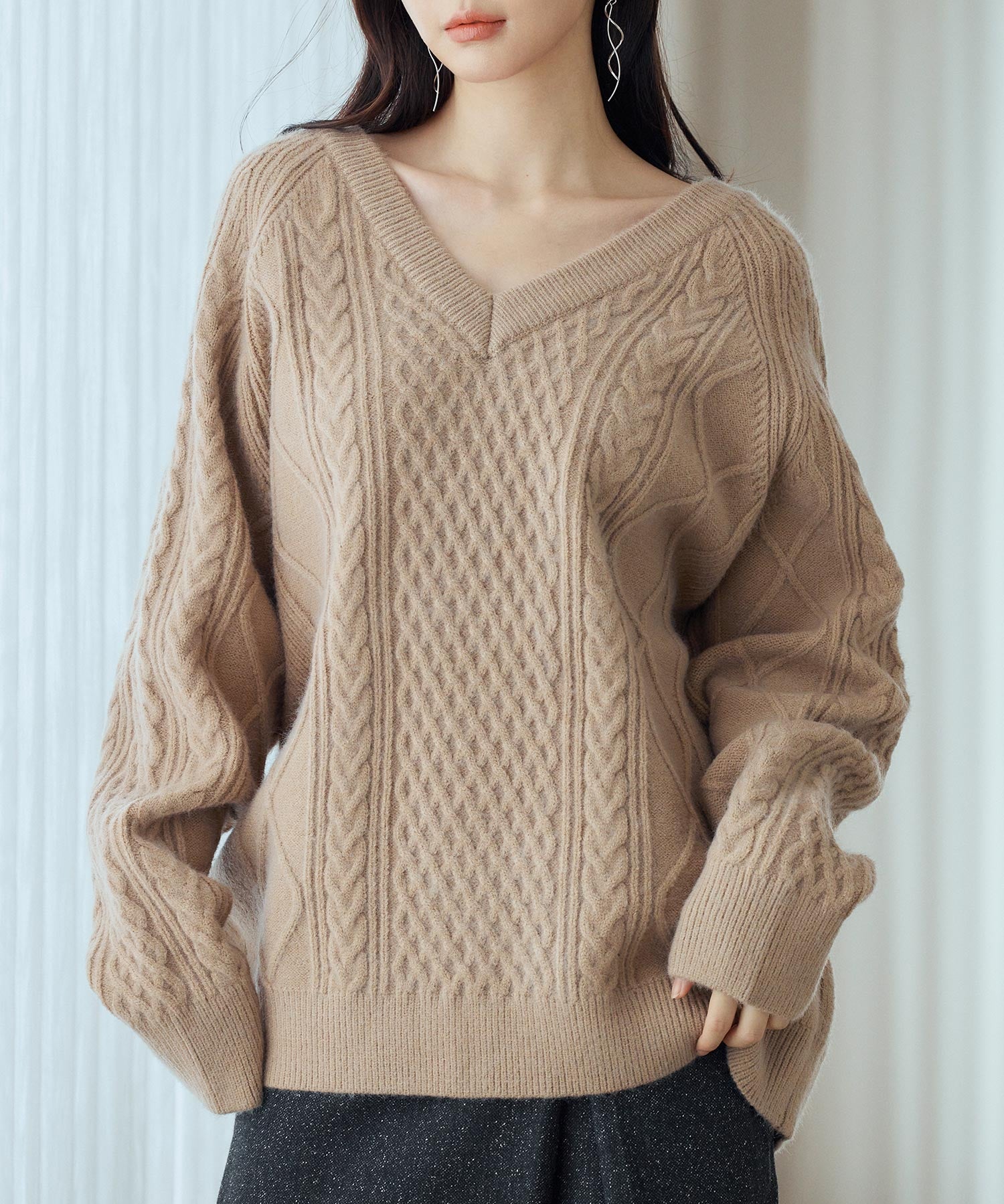 3wayケーブル編みカーディガンsdp8048-103-45